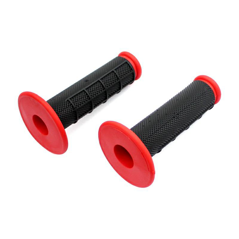 Waffle grips Red