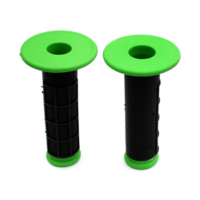 Green waffle grips