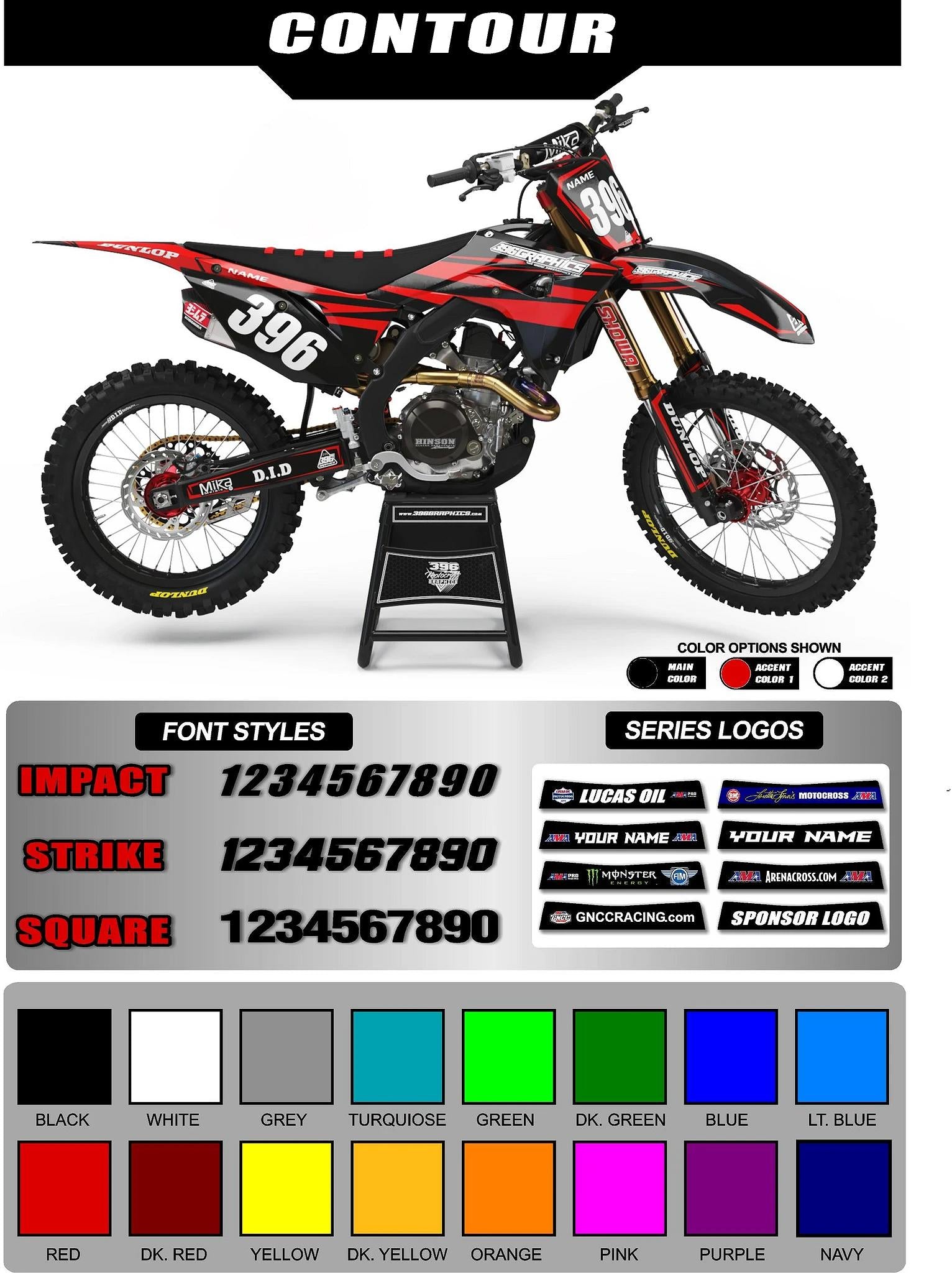 CONTOUR GRAPHICS FOR HONDA