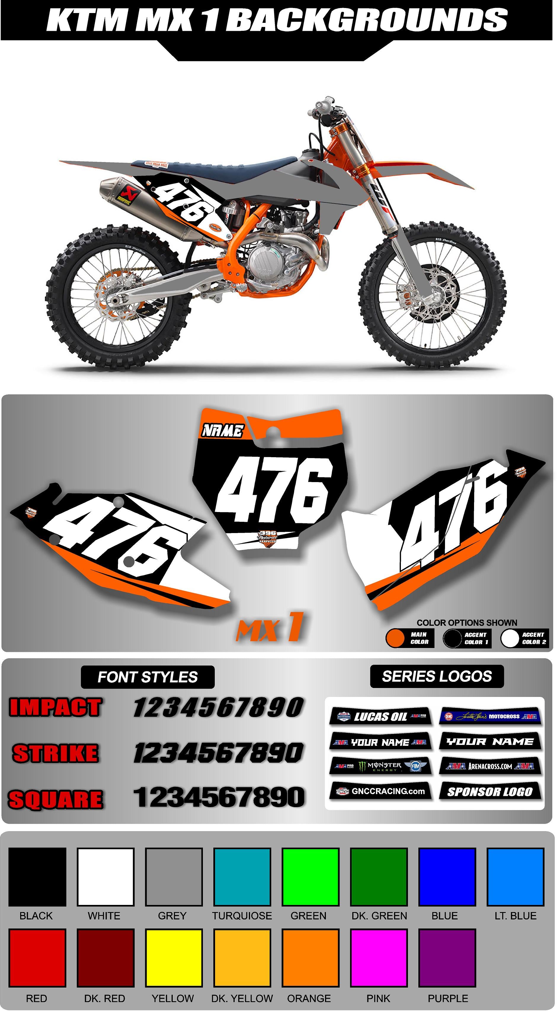 Graphic Kit For KTM