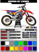 Load image into Gallery viewer, OL&#39; CAMEL GRAPHICS FOR HONDA