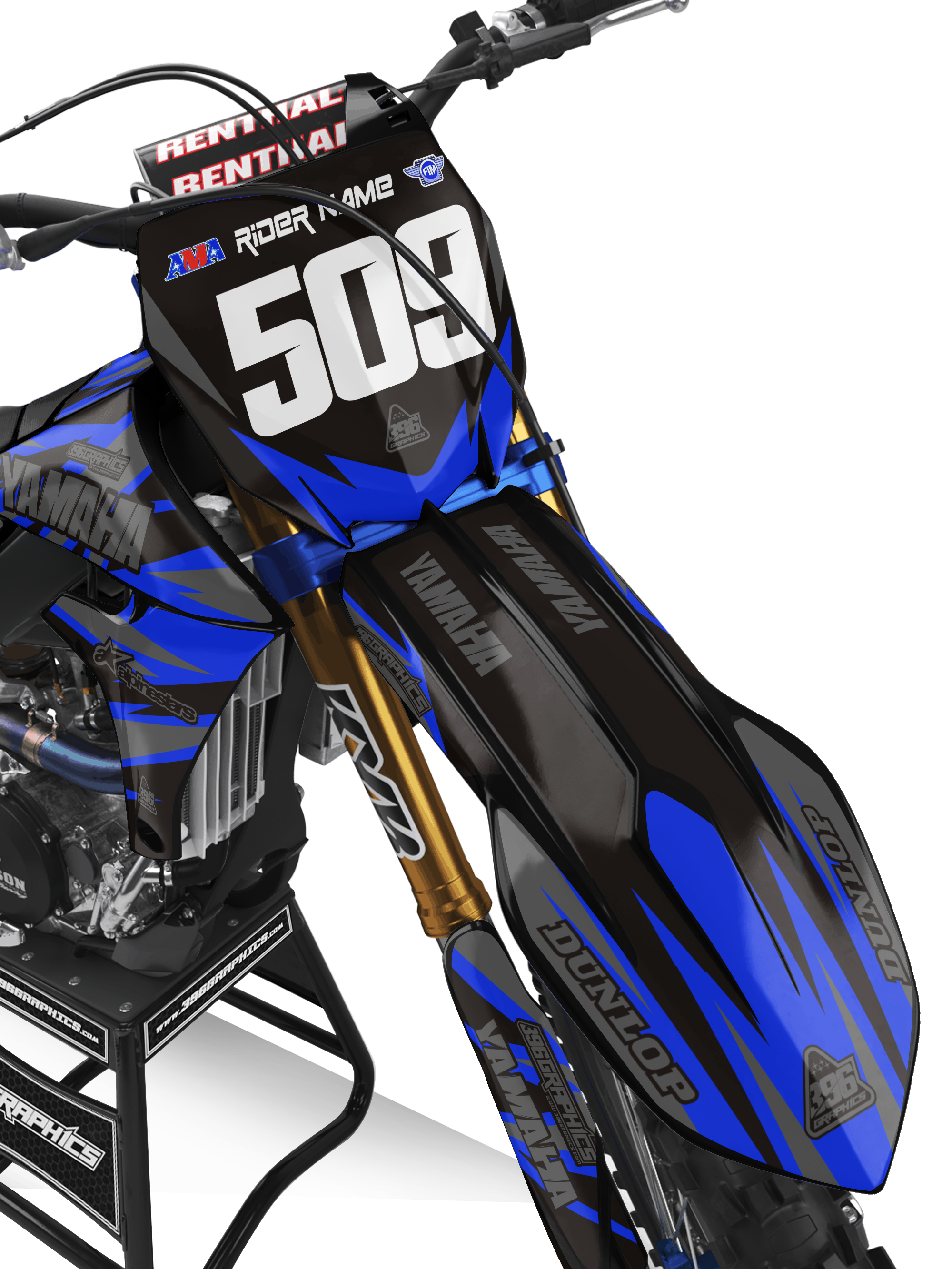 YAMI Y1 Black & Blue Graphics