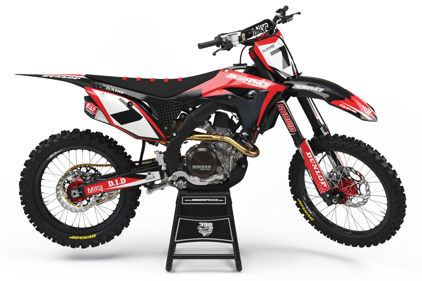 HALF SPLAT GRAPHICS FOR HONDA
